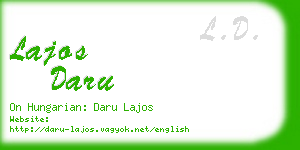 lajos daru business card